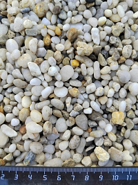 Галька крымская жемчужная фр. 5-10 мм.  купить в Крыму фото Камень Клуб