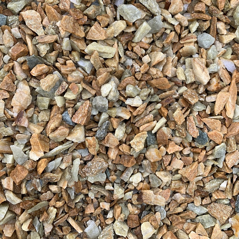 Kamenclub.ru: Щебень крошка желтый (ЗЛАТОЛИТ) фр. 5-10 мм.  купить в Крыму мрамор золотистый, бежевый, желтый каменная ландшафтная декоративная крошка здатолита 8500 руб/т   фото КАМЕНЬ КЛУБ