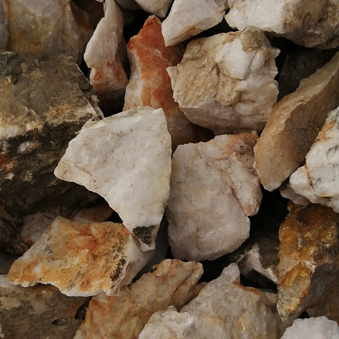 фото Кварц ( фр. 70-100 мм)  купить в Крыму в интернет-портале КАМЕНЬ КЛУБ