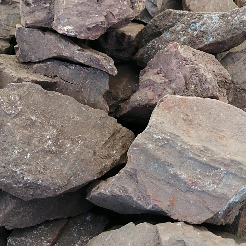 фото Яшма красная  (фр. 70-100 мм)  купить в Крыму в интернет-портале КАМЕНЬ КЛУБ