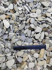 Галька черноморская фр. 20-40 мм.  купить в Крыму фото Камень Клуб