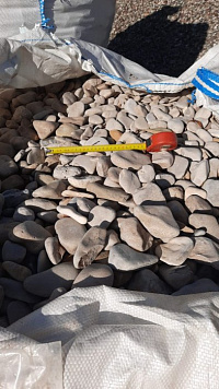 Галька каспийская фр. 40-70 мм.  купить в Крыму фото Камень Клуб