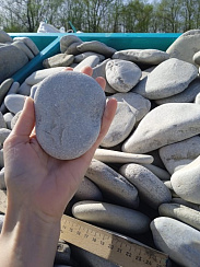 Галька черноморская фр. 100-150 мм.  купить в Крыму фото Камень Клуб