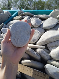 Галька черноморская фр. 100-150 мм.  купить в Крыму фото Камень Клуб