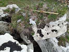 Kamenclub.ru: Выветренный известняк (степной) фр. 500-1500 мм.  купить в Крыму    10000 руб/т   фото КАМЕНЬ КЛУБ