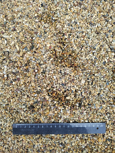 Галька речная окат (рыжая) фр.3-5 мм купить в Крыму 