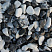 Kamenclub.ru: Мраморная крошка (щебень галтованный микс:: белый-черный) фр.5-10 мм  купить в Крыму мрамор белый, черный, молочный, серый галтовка мраморная окатанная декоративная ландшафтная 15500 руб/т   фото КАМЕНЬ КЛУБ