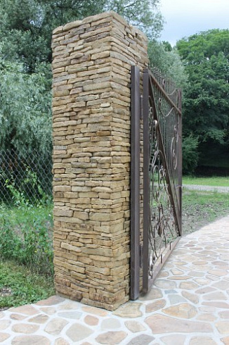 Kamenclub.ru: Песчаник (хворост) art PSG-5-06  купить в Крыму    1 900 руб/кв.м   фото КАМЕНЬ КЛУБ