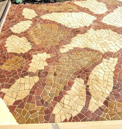 Kamenclub.ru: Песчаник брусчатка (Готика) art PSG-L-01  купить в Крыму    2300 руб/кв.м   фото КАМЕНЬ КЛУБ