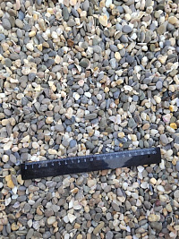 Галька крымская прибрежная фр. 5-10 мм.  купить в Крыму фото Камень Клуб