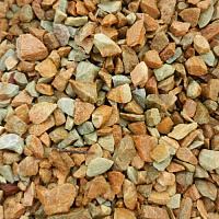 Kamenclub.ru: Щебень крошка желтый (ЗЛАТОЛИТ) фр. 10-20 мм.  купить в Крыму златолит бежевый, золотистый, желтый каменная декоративная крошка щебня златолита 10800 руб/т   фото КАМЕНЬ КЛУБ